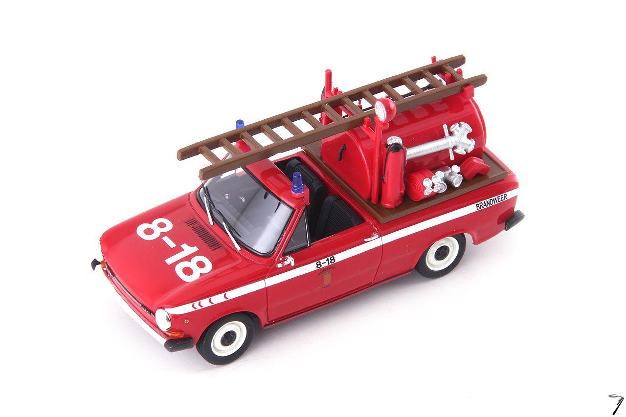 Daf . Brandweer Pompier rouge - Pays-Bas 1/43
