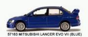 Mitsubishi Lancer Evo VII bleue Evo VII Blue 1/43