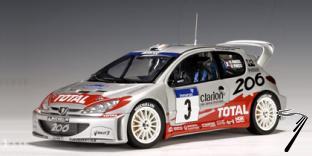 Peugeot 206 WRC  winner Tour de Corse N�3  1/18