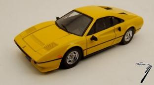 Ferrari 308 GTB Quattrovalvole jaune GTB Quattrovalvole Jaune 1/43
