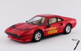 Ferrari . GTB Turbo rouge 1/43
