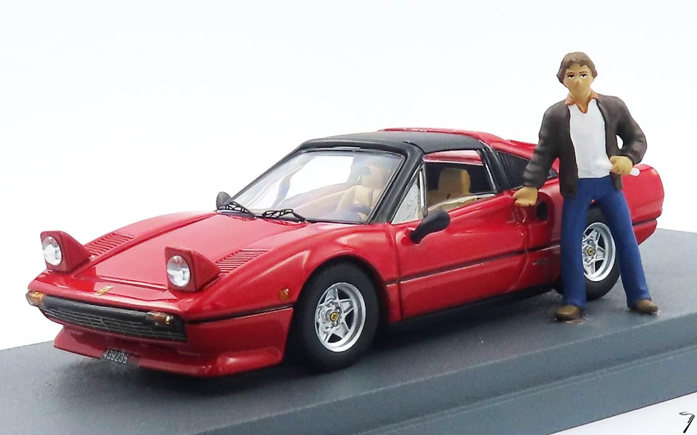 Ferrari 308 GTS Voiture personnelle de Villeneuve - avec figurine GTS Voiture personnelle de Villeneuve - avec figurine 1/43