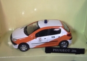 Peugeot . Pompier Belgique 1/43