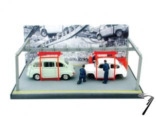 Fiat . 600 + 600 Multipla montage 1/43