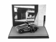 Ferrari 125 S + 2 mecaniciens black and white S + 2 mecaniciens black and white 1/43