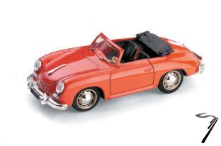 Porsche 356 Cabriolet Rouge Rouge 1/43