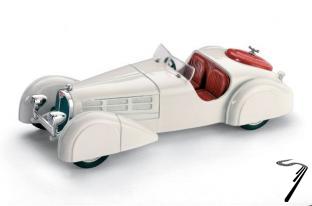 Bugatti 57S Convertible White White 1/43