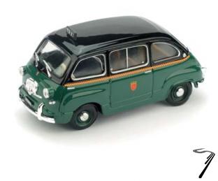 Fiat . Multipla Taxi de Rome 1/43