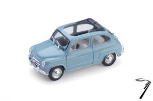 Fiat . Open D ash blue 1/43