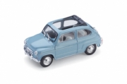 Fiat . Open D ash blue 1/43