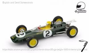 Lotus 25 2me GP Belgique - avec pilote  1/43