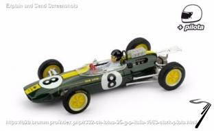 Lotus 25 1er GP Italie - avec pilote  1/43