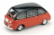 Fiat . D Multipla noir et rouge 1/43