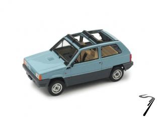 Fiat . 45 sunroof open light blue 1/43