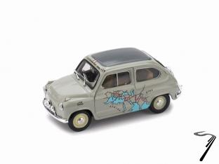 Fiat 600 Rome - Calcutta 13260 miles in 11 days  1/43