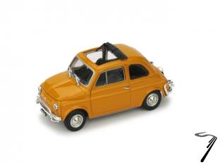 Fiat . L toit ouvrant orange 1/43