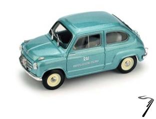 Fiat . 1a serie Rai Italian television 1/43