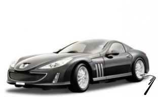 Peugeot . V12 Black 1/18