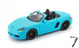 Porsche 718 Boxter cabriolet bleu Boxter cabriolet bleu 1/24