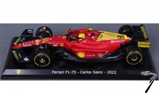 Ferrari SF23 GP Monza - avec casque - dco jaune 75eme anniversaire  1/24