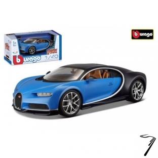 Bugatti Chiron bleu bleu 1/43
