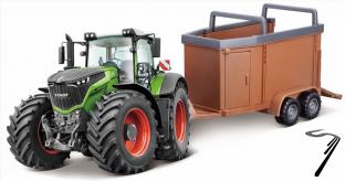 New Holland . Tracteur avec remorque alatoire -  friction 1/43