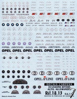 Divers Badges german Cars Badges german Cars 1/18