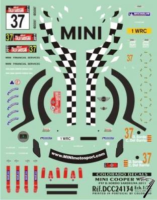 Mini Cooper #37 Rallye Sardaigne  1/24
