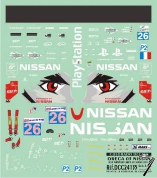 Nissan Oreca 03 #26 - 1er LMP2 24h Le Mans  1/24