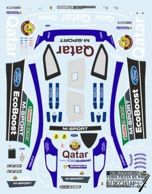 Ford Fiesta RS Rallye du Quatar + 5 pilotes du Rallye du Portugal  1/24