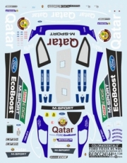 Ford Fiesta RS Rallye du Quatar + 5 pilotes du Rallye du Portugal  1/24