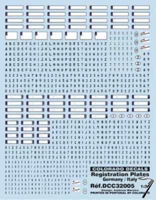 Divers Plaque immatriculation Allemande & Italienne Plaque immatriculation Allemande & Italienne 1/32