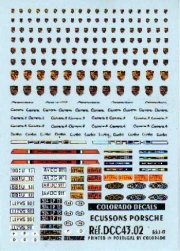 Porsche Ecussons Ferrari + Logos Divers Ecussons Porsche + Logos Divers 1/43