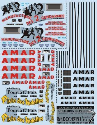 Divers . Publicit� Gendarmes & Amar 1/43