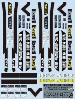 Divers . Publicit� Paris-Match  Marie-Claire 1/43