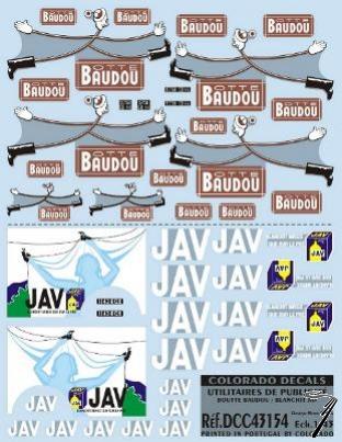 Divers . Publicit� Botte baudou et javel 1/43