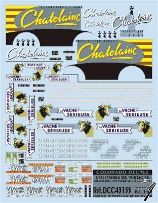 Divers . Publicit� Chatelaine/Vache 1/43