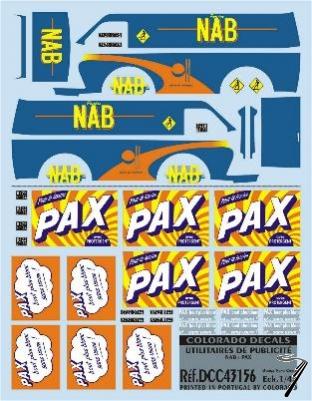 Divers . Publicit� Nab & Pax 1/43