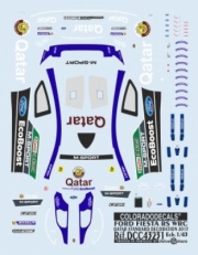 Ford Fiesta RS Rallye du Quatar + 5 pilotes du Rallye du Portugal  1/43