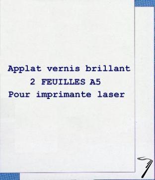 Divers Applat vernis brillant 2 feuilles A5 Applat vernis brillant 2 feuilles A5 autre