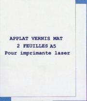 Divers Applat vernis mat 2 feuilles A5 Applat vernis mat 2 feuilles A5 autre