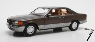Mercedes . SEC C126 marron mtallis 1/18