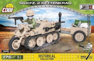 Divers . S.D. KFZ 2 Kettenkrad - 170 pi�ces - 1 figurine autre