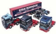 Divers . Stan Robinson set Man TGA - DAF XF - Scania Topine 1/50
