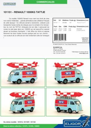Renault . 1000KG Tattje 1/43