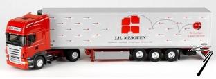 Scania . Semi chereau  transport JH Mesguen Baballes 1/43