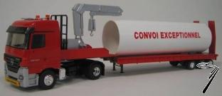 Mercedes . MP2 remorque porte engins convoi exceptionnel 1/43