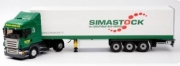 Scania . Topline Semi Fourgon SIMASTOCK 1/43