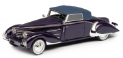 Delage . -85 Clabot fermée par Chapron bleu foncé sans pare-chocs arrières 1/43