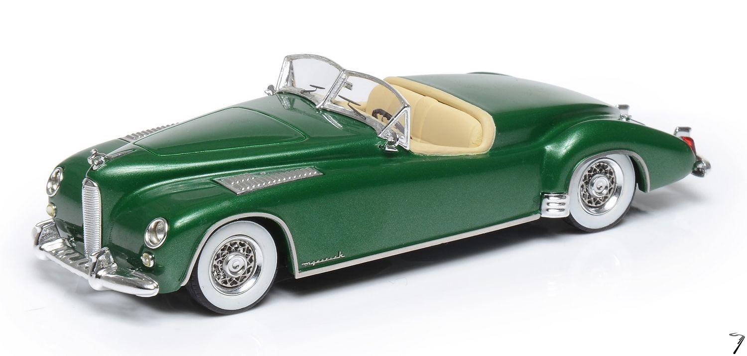 Maverick . Sportster cabriolet vert avec roues � disque 1/43